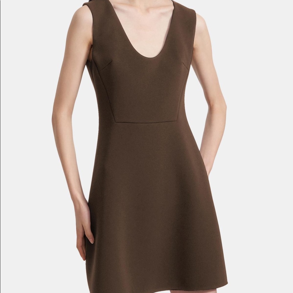 Theory scoop neck flounce dress size 0